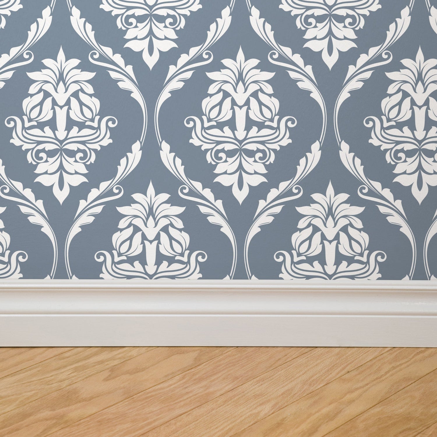 Farmhouse Revival (Blue) Wallpaper