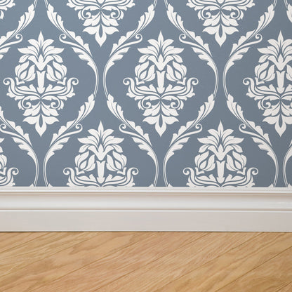 Farmhouse Revival (Blue) Wallpaper