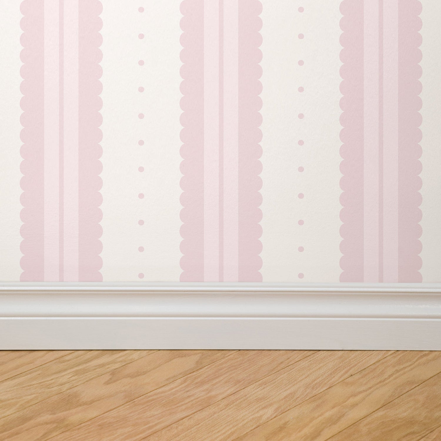 Petal Soft Scallops (Pink) Wallpaper