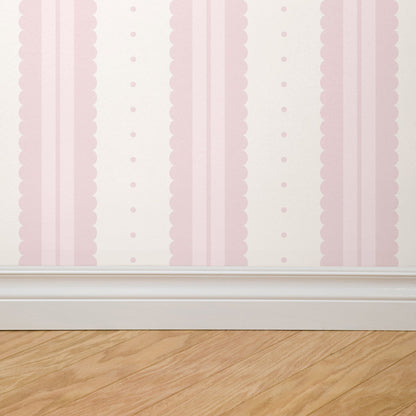 Petal Soft Scallops (Pink) Wallpaper