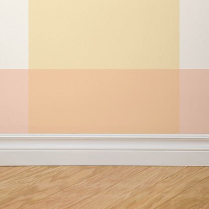 Simply Gingham Large (Pink &amp; Yellow) Wallpaper