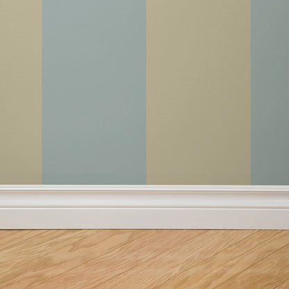 Simply Stripes (Blue &amp; Olive) Wallpaper