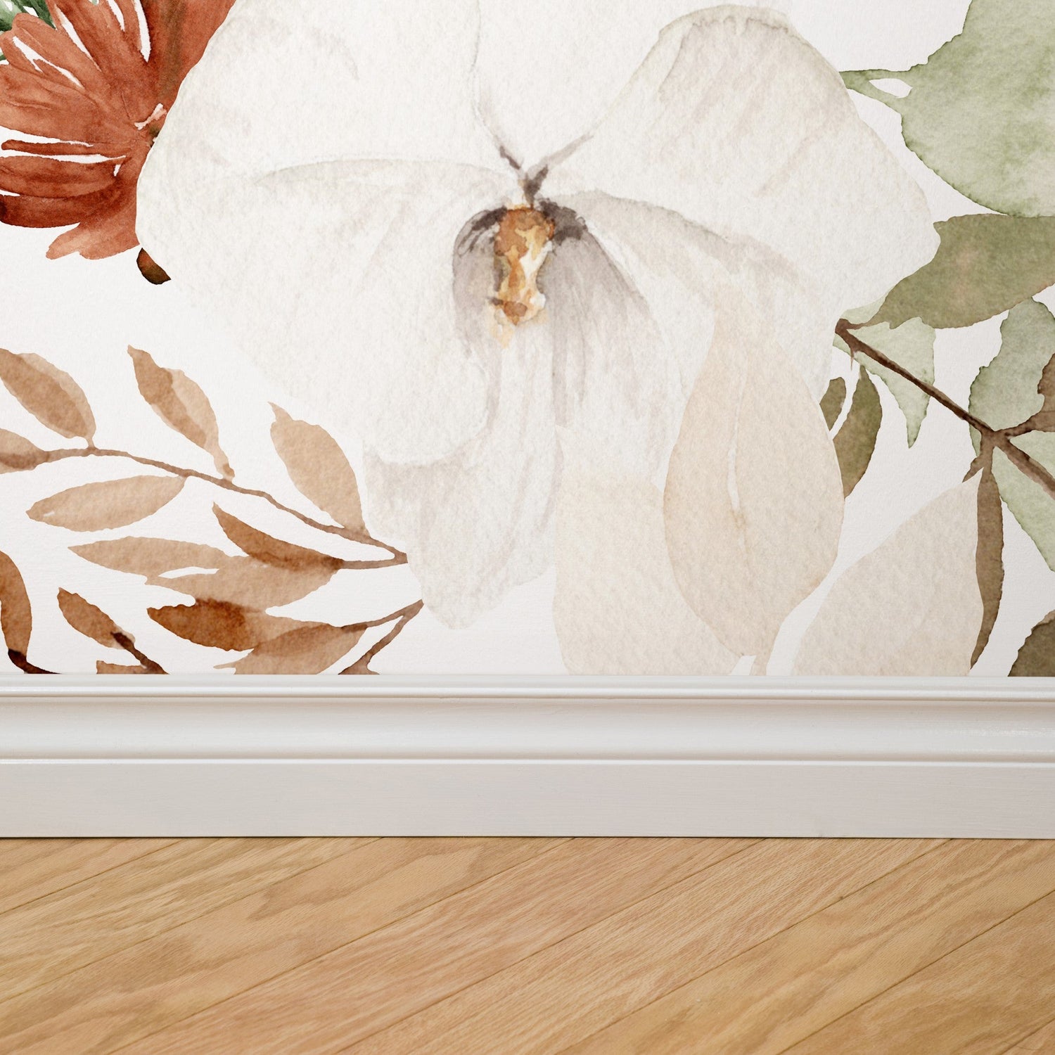 Ana (White) Wallpaper - 6 FT H X 22 FT W
