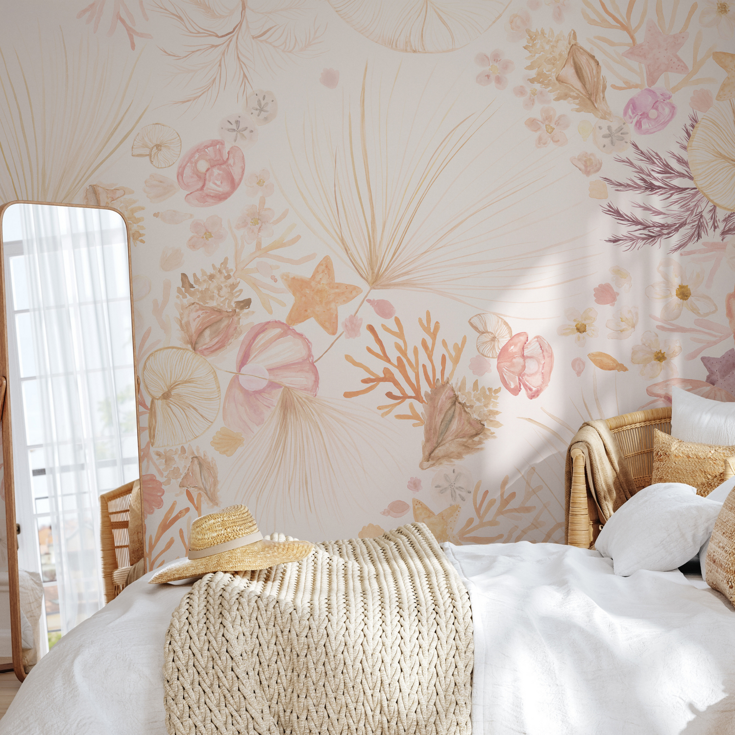 Beachy Keen Wallpaper - 8 FT H X 14.25 FT W LUXE