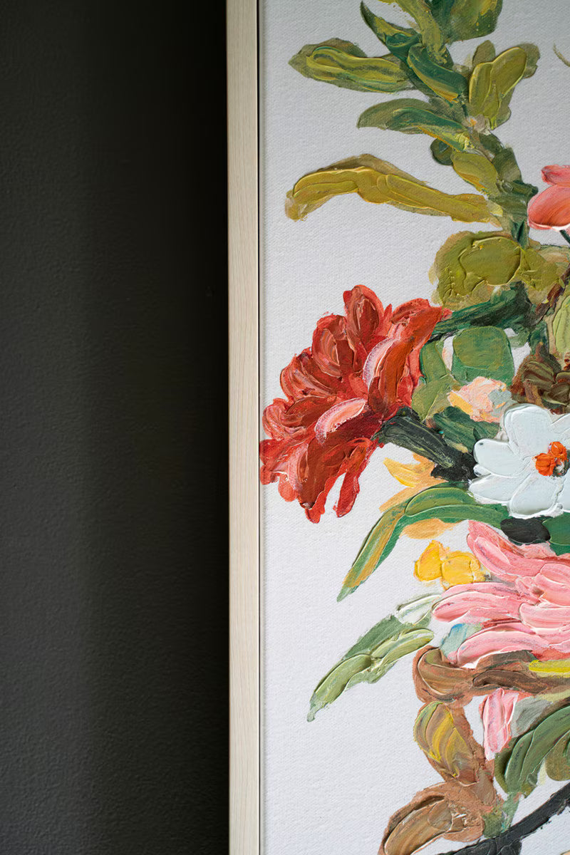 Framed Floral Painting