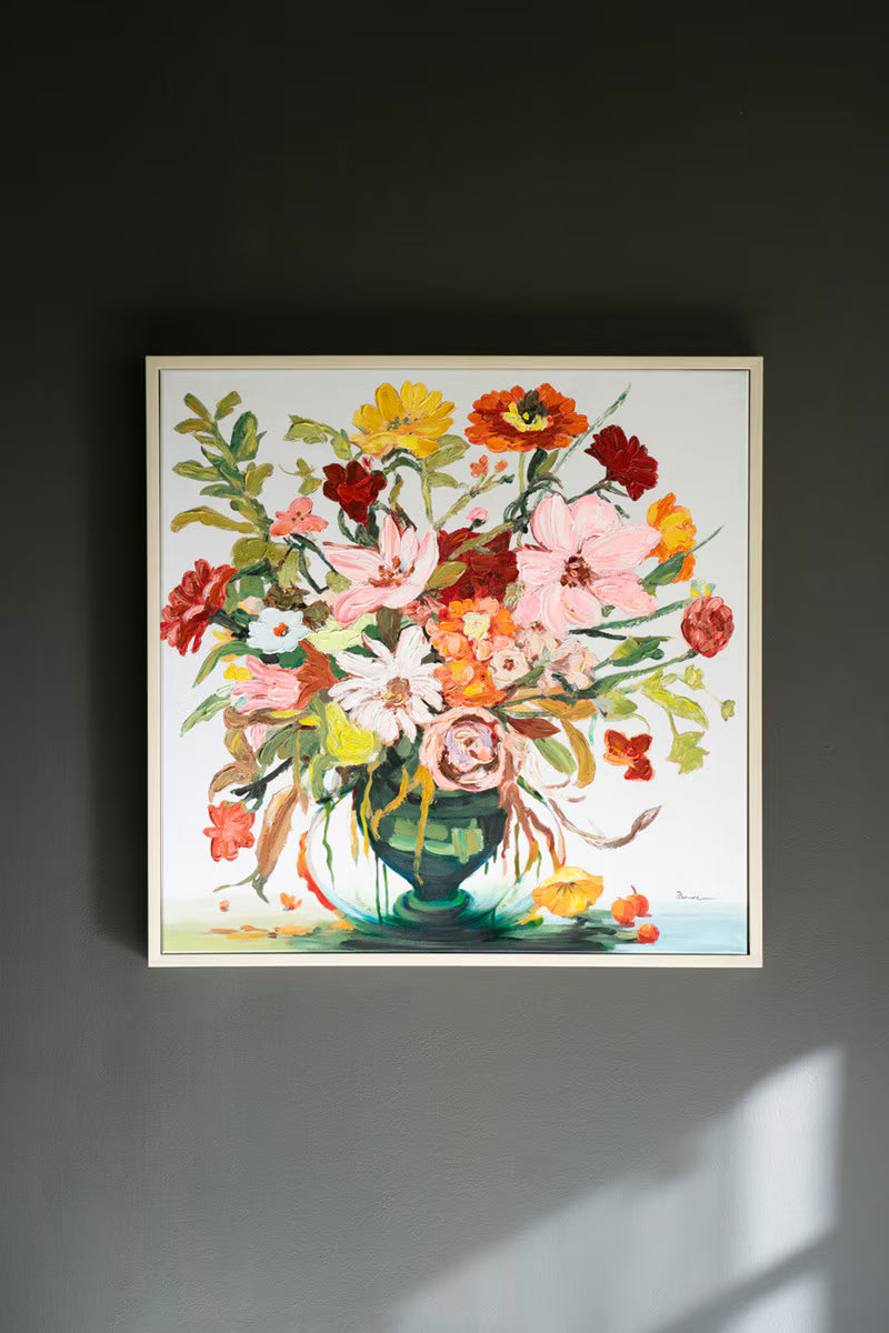 Framed Floral Painting