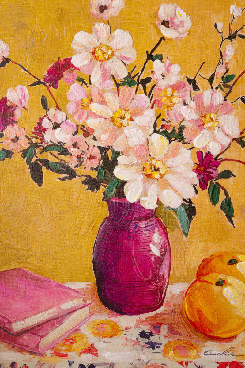 Yellow Framed Still-Life Painting