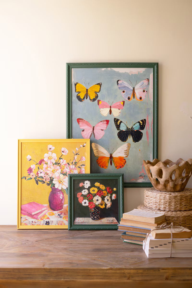 Yellow Framed Still-Life Painting