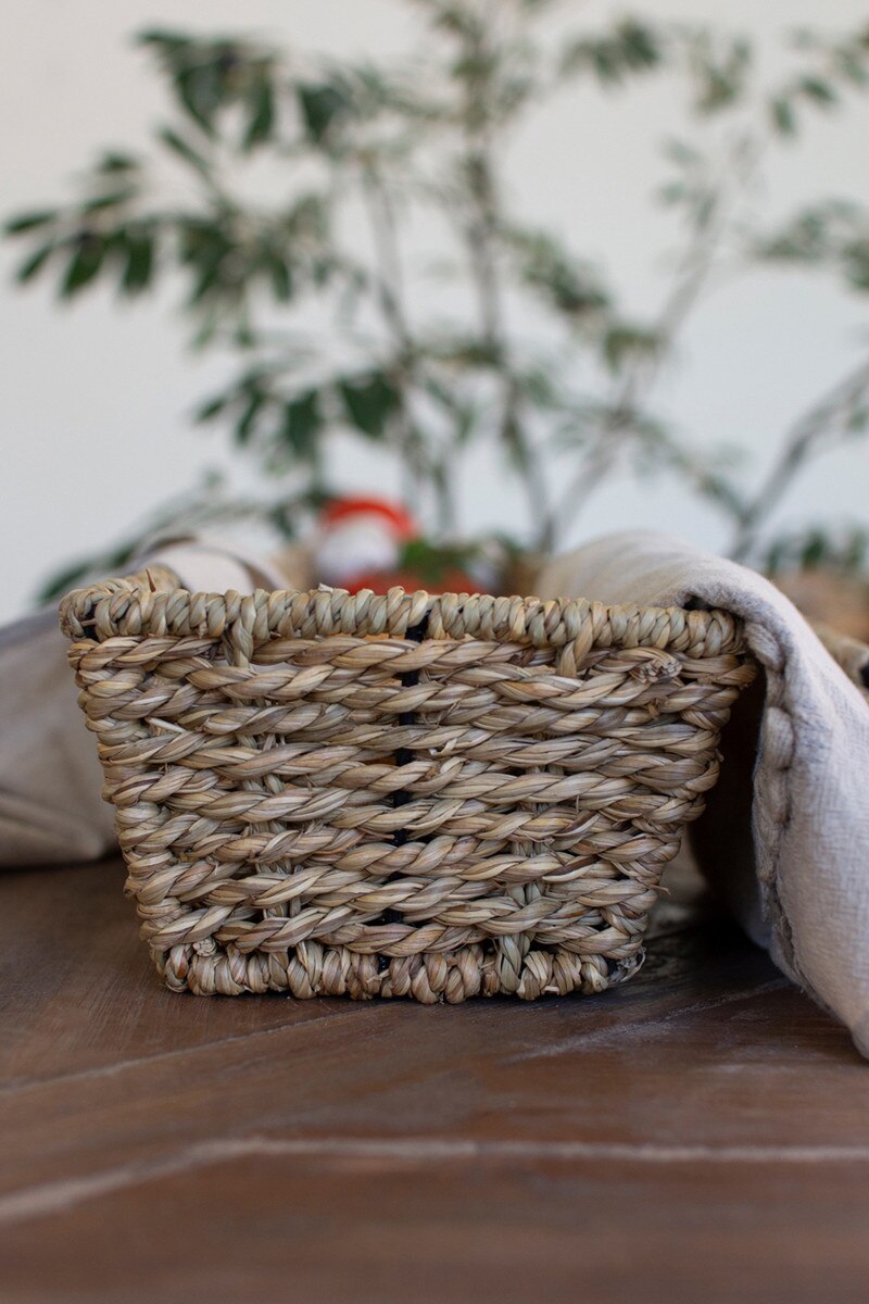 Set of 2 Woven Seagrass Bread Baskets