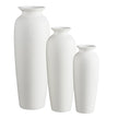 Matte White Tall Vase - Set of 3