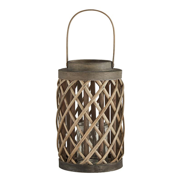 Grey Cylinder Lantern - Small