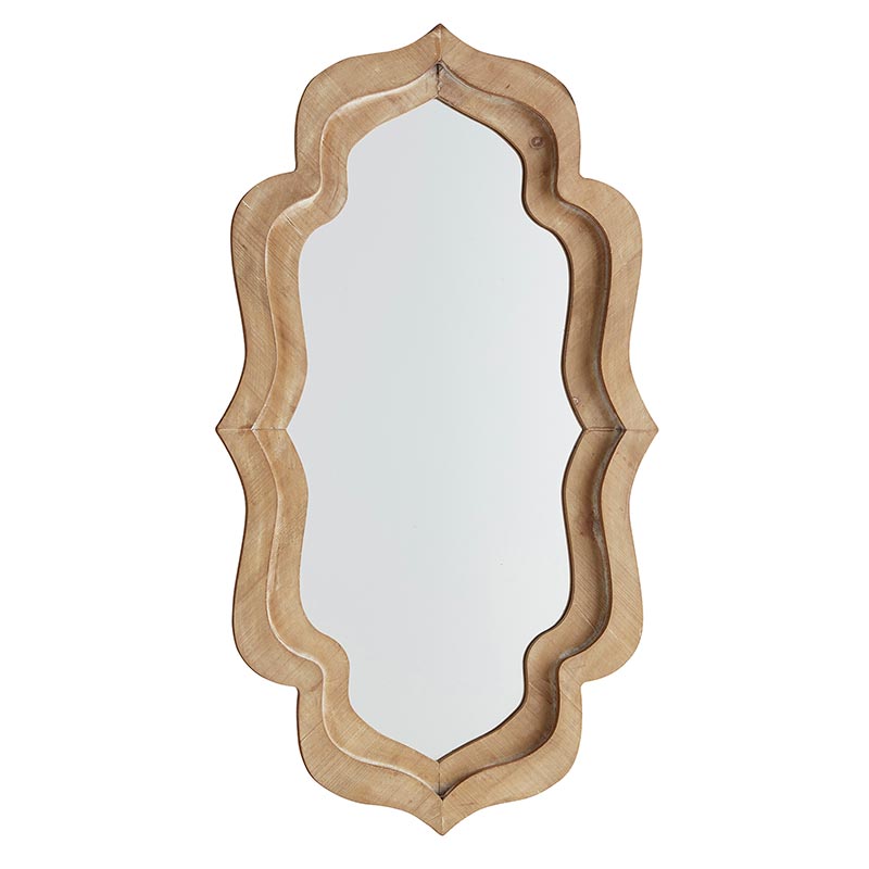 Wavy Wood Mirror