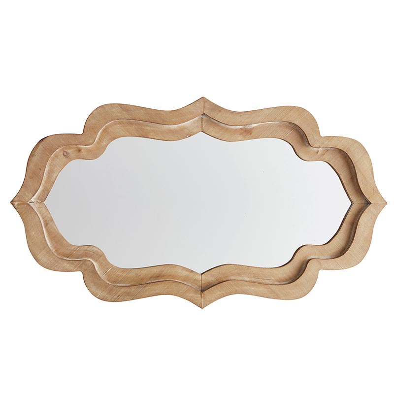 Wavy Wood Mirror