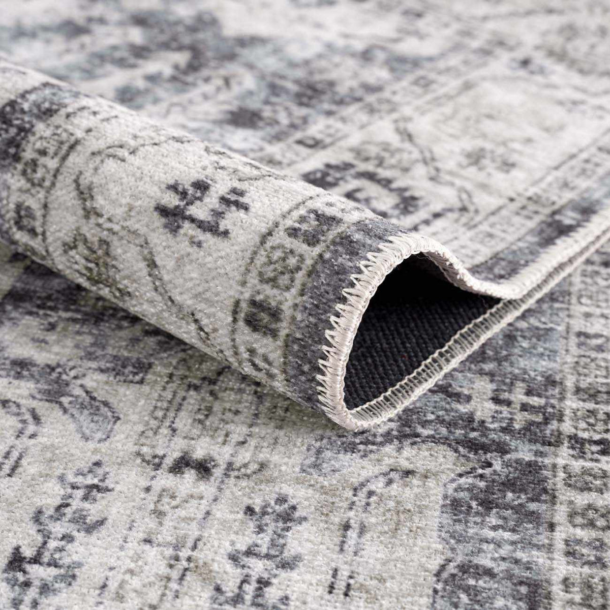 Off White Holi-4602 Washable Area Rug - Clearance