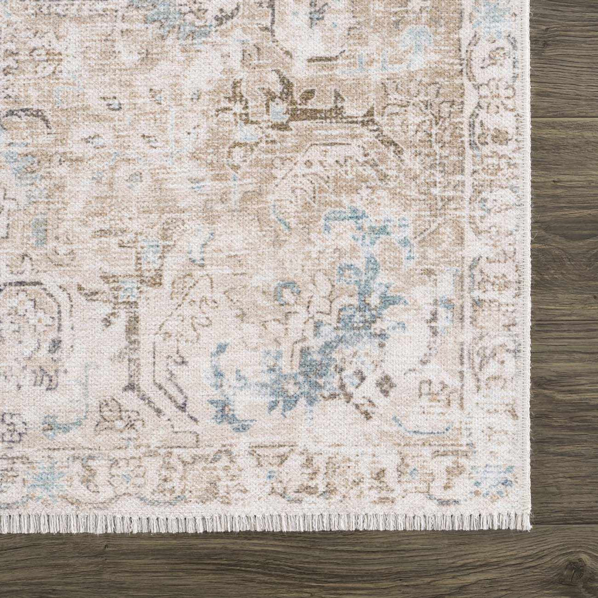 Beige Holi-4600 Washable Area Rug - Clearance