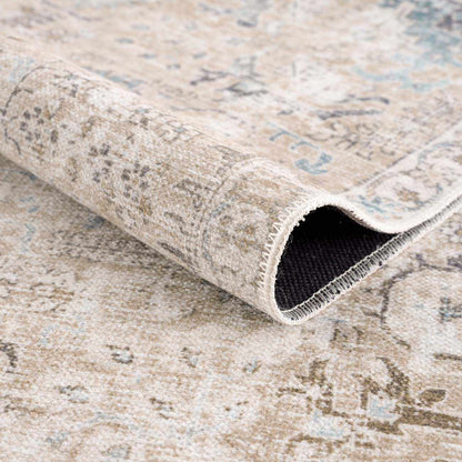 Beige Holi-4600 Washable Area Rug - Clearance