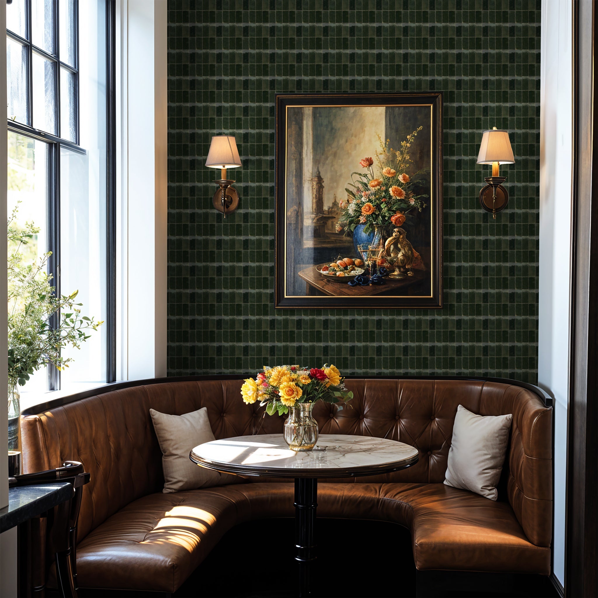 Tile I can DIY Wallpaper - 8 FT H X 11 FT W P&amp;S
