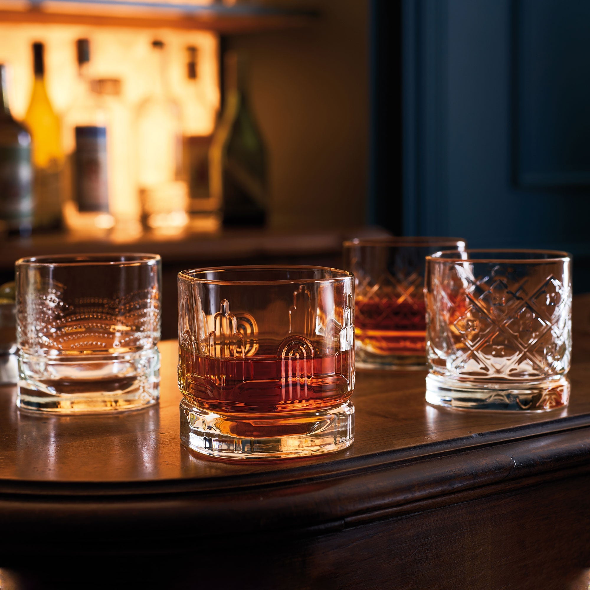 Dandy Assorted Whiskey Glasses – Set of 4