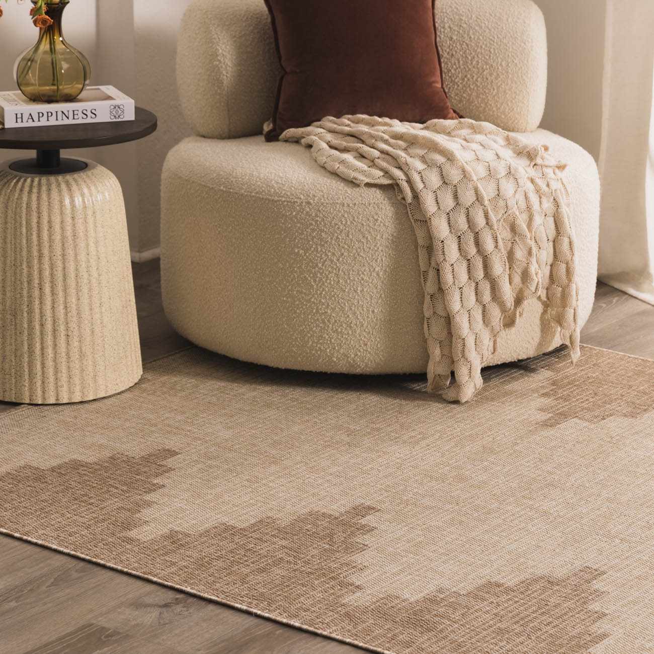 Djugun Beige Indoor &amp; Outdoor Rug