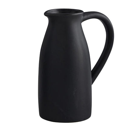 Black Ceramic Pitcher - Small (Set of 2)