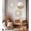 Sunflower Rattan Mirror