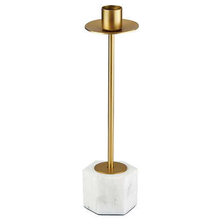 Gold Marble Candle Holder - Large