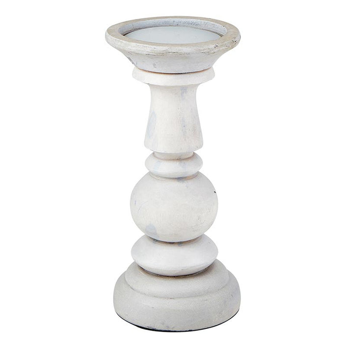 Light Gray Candle Holder - Medium