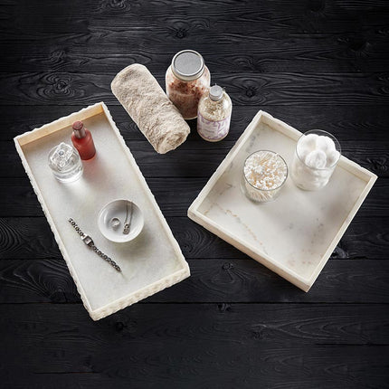 Etched Marble Votive Tray