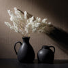 Black Ceramic Pitcher Vase