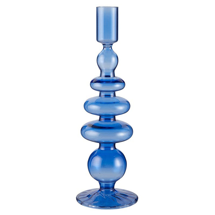 Blue Taper Candleholder