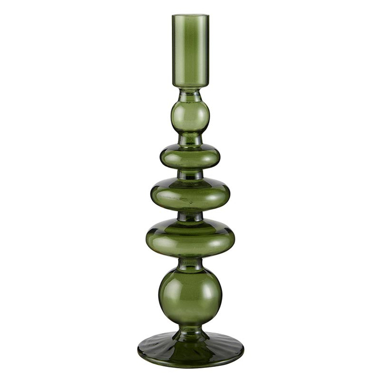 Forest Green Taper Candleholder