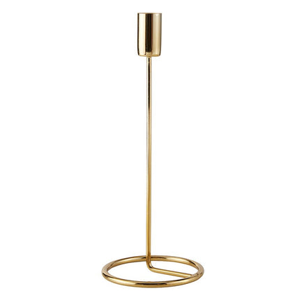 Modern Brass Candleholder- Large