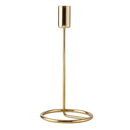 Modern Brass Candleholder- Medium