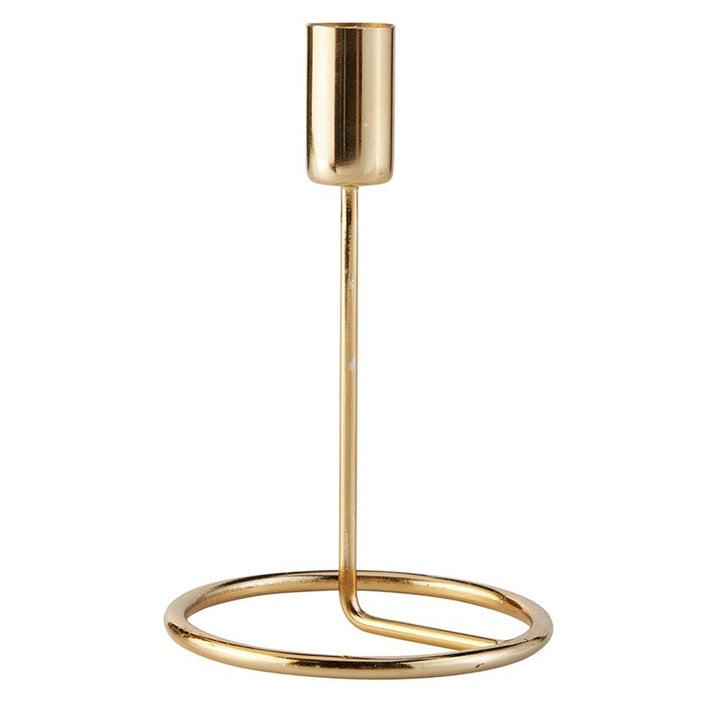 Modern Brass Candleholder- Small