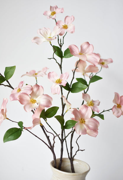 29" Faux Dogwood Branch Stem Blush
