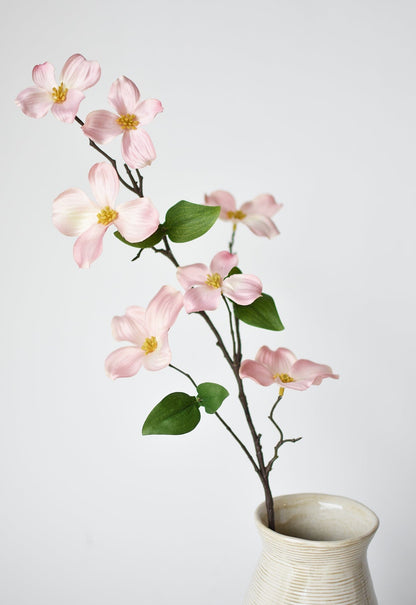 29" Faux Dogwood Branch Stem Blush