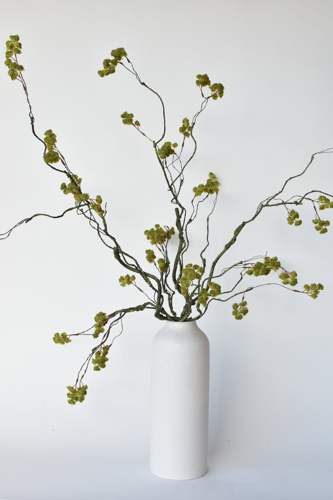 30" Faux Mini Fuzzy Blossom Branch
