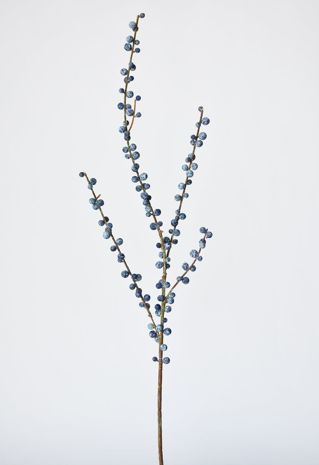 28" Faux Blue Berry Stem