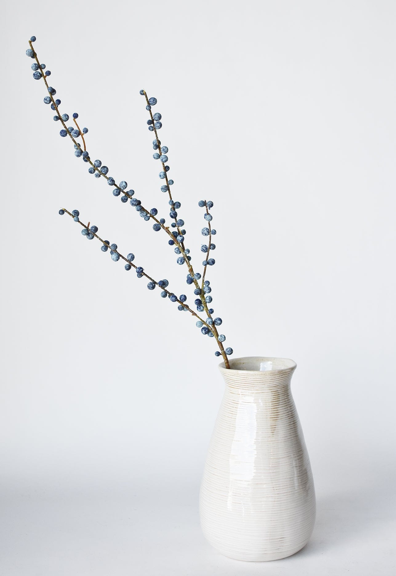 28" Faux Blue Berry Stem