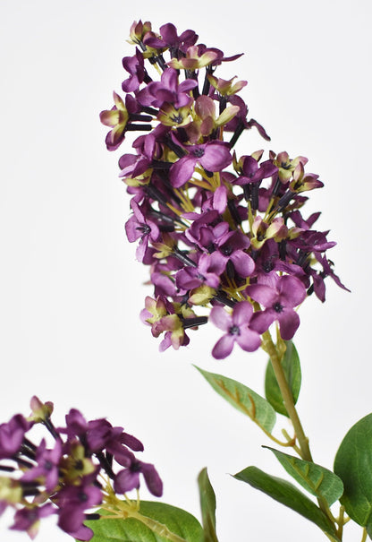 28.5" Faux Dark Purple English Lilac Stem