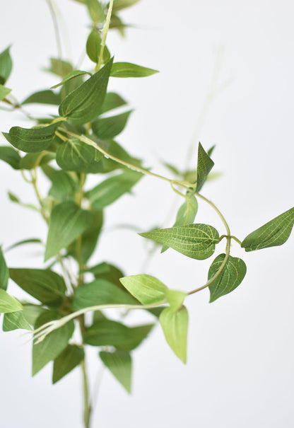 40" Faux Green Clematis Vine Stem