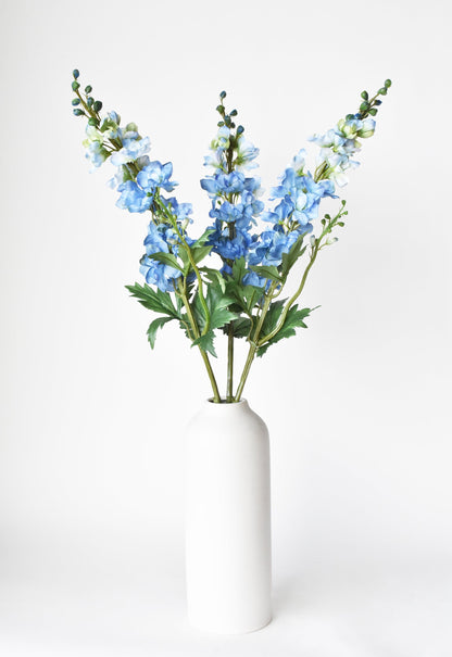 35" Faux Light Blue Delphinium Stem