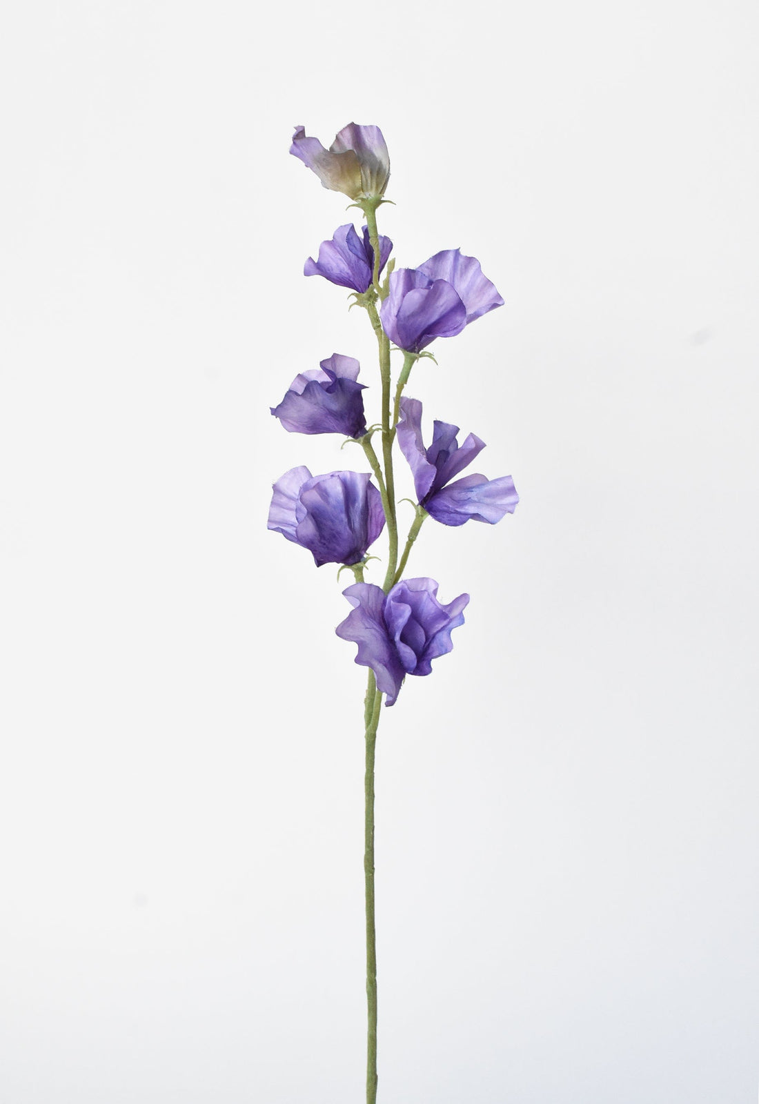 22" Faux Purple Sweet Pea Stem