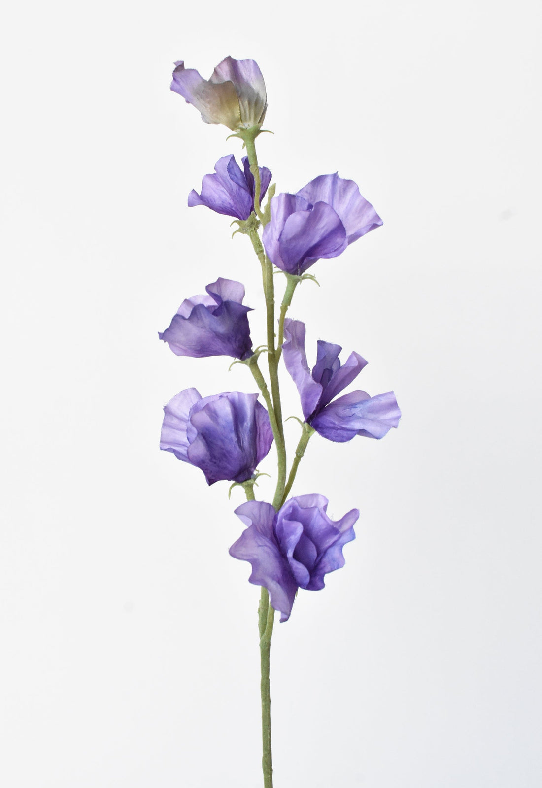 22" Faux Purple Sweet Pea Stem