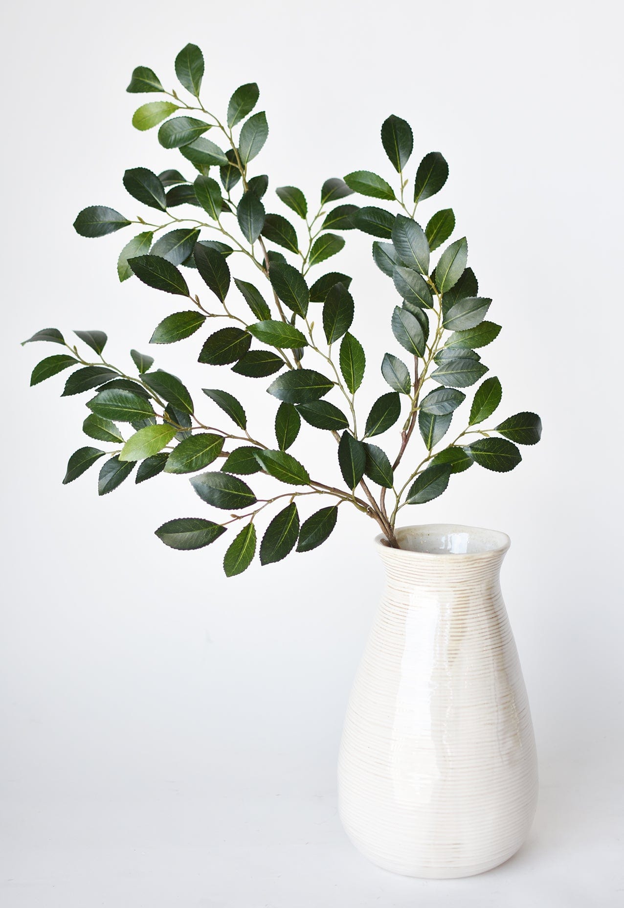 26" Faux Ruscus Leaf Stem