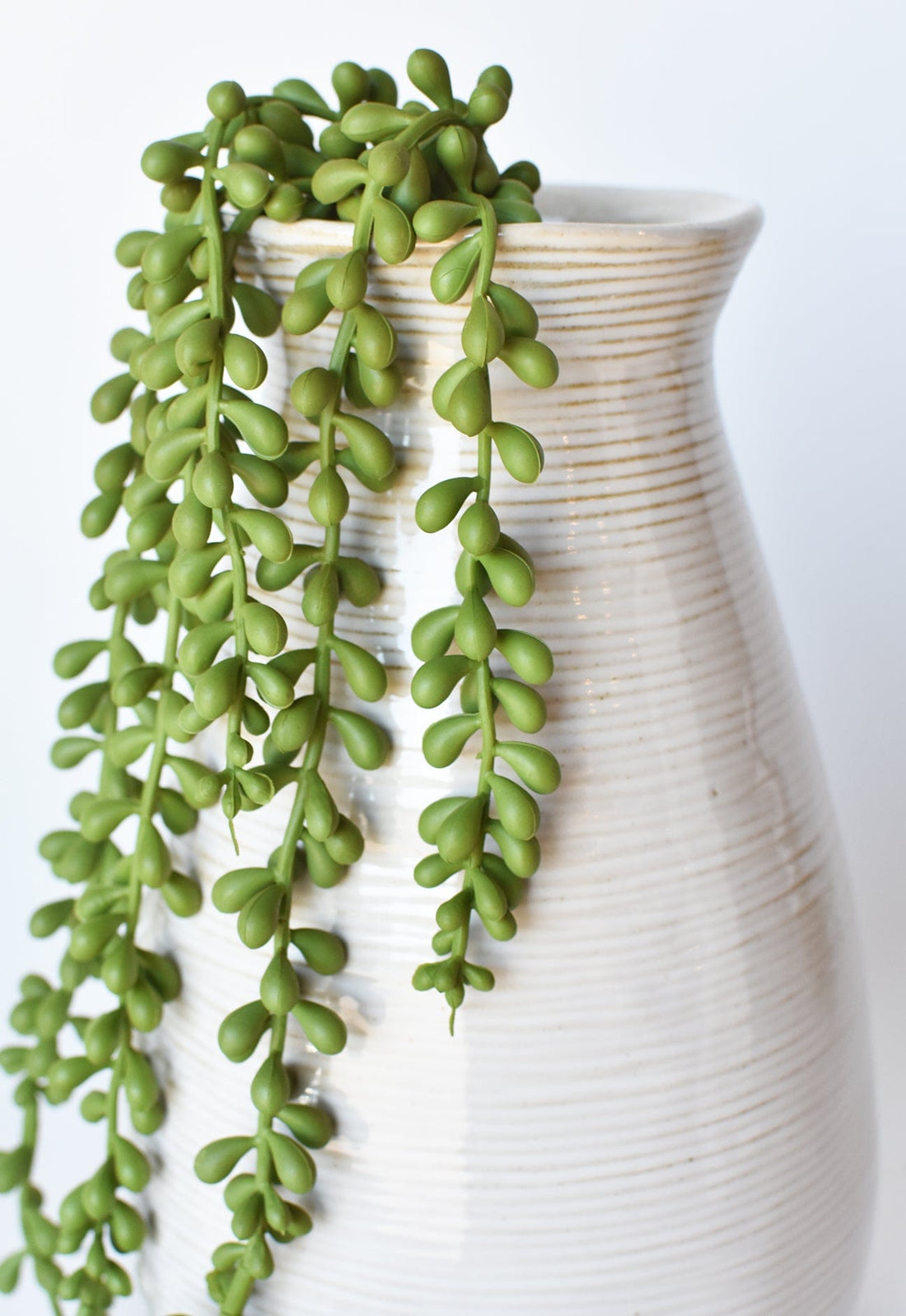 28" Faux String of Pearl Succulent Stem