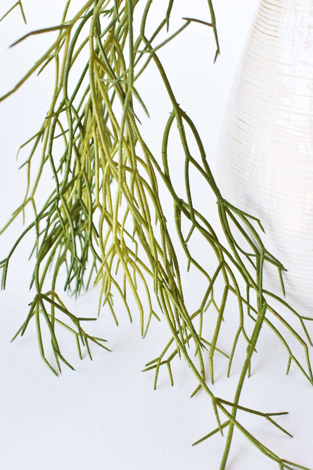 24" Faux Pencil Cactus Hanging Succulent Bush