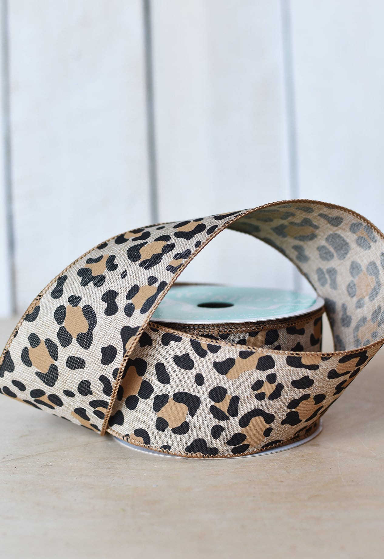2.5" x 10yd Leopard Ribbon