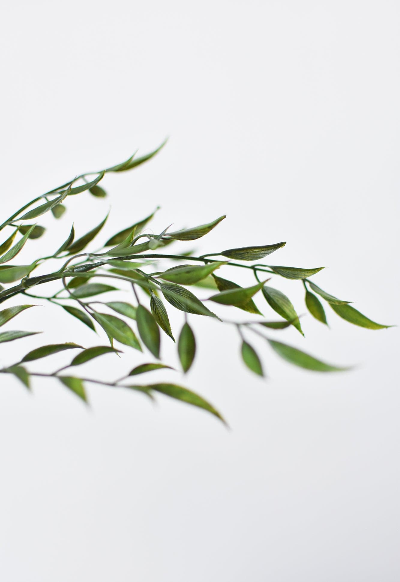 27" Faux Mini Bamboo Leaf Stem