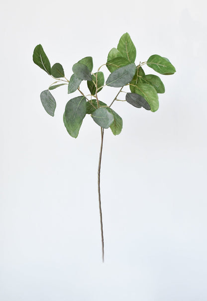 24" Faux Eucalyptus Leaf Stem